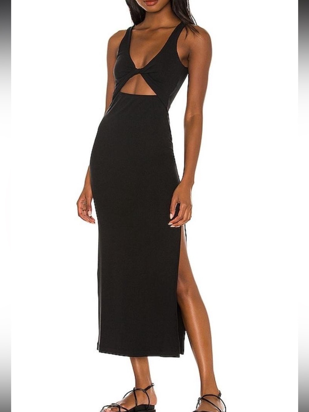L*Space Black Midi Dress NWT